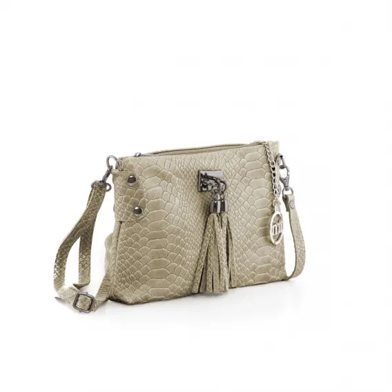Damen Handtasche Mia Tomazzi WB133373-GREY Grau 23 x 16 cm