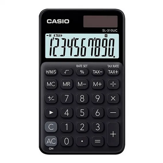 Casio Taschenrechner schwarz Tasche (0,8 x 7 x 11,8 cm)