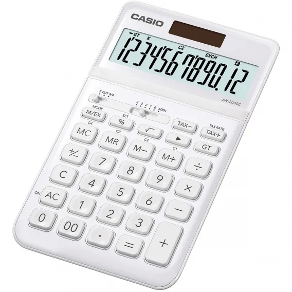 Casio Taschenrechner JW-200SC-WE Wei Kunststoff 18,3 x 10,9 x 1 cm