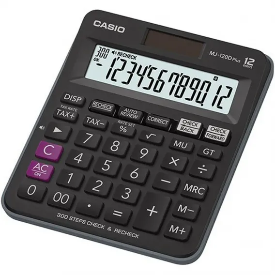 Casio Taschenrechner Schwarz Kunststoff