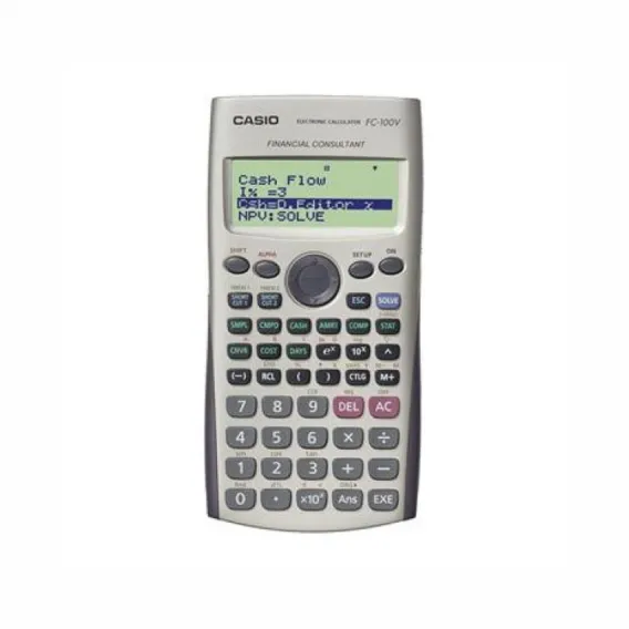 Casio Wissenschaftlicher Taschenrechner FC-100V Grau 13,7 x 8 x 16,1