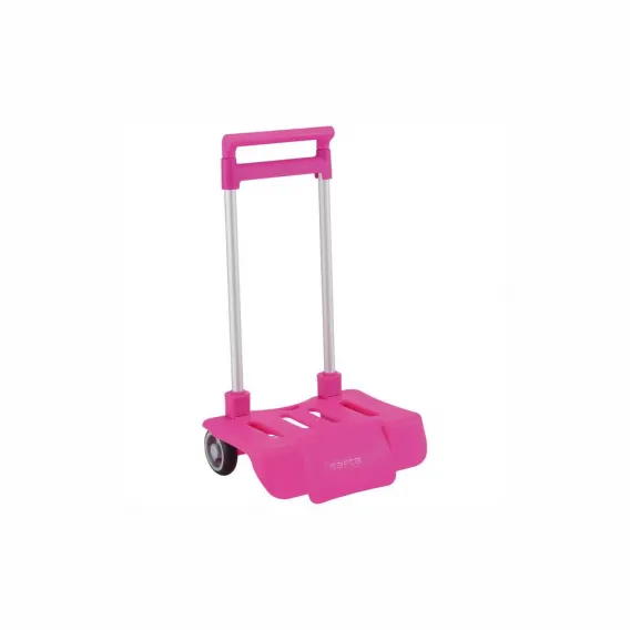 Safta Zusammenklappbarer Rucksack-Trolley Pink Backpack