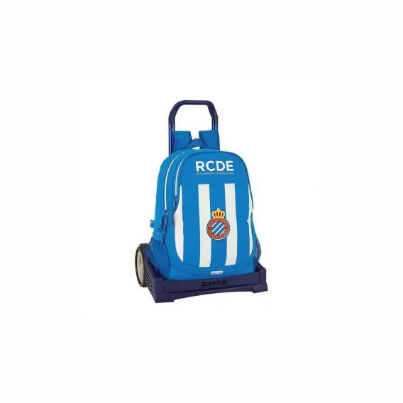 Rcd espanyol Kinder Rucksack mit Rdern Evolution RCD Espanyol Blau Wei Ergonomisch Backpack