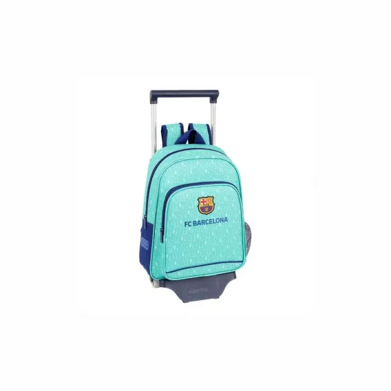 F.C. Barcelona Kinder Rucksack mit Rdern 705 19 / 20 trkis Ergonomisch Backpack