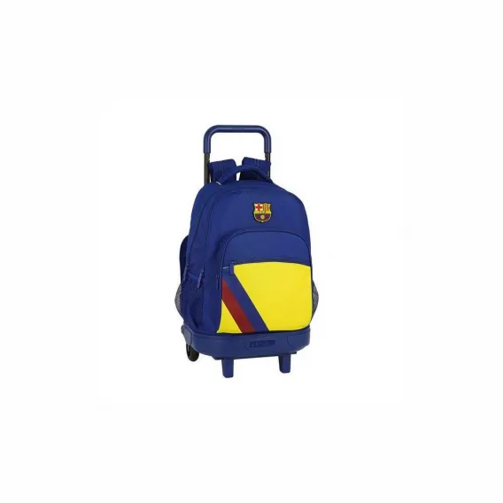Mp Omp F.c. barcelona F.C. Barcelona Kinder Rucksack mit Rdern Compact Blau Ergonomisch Backpack