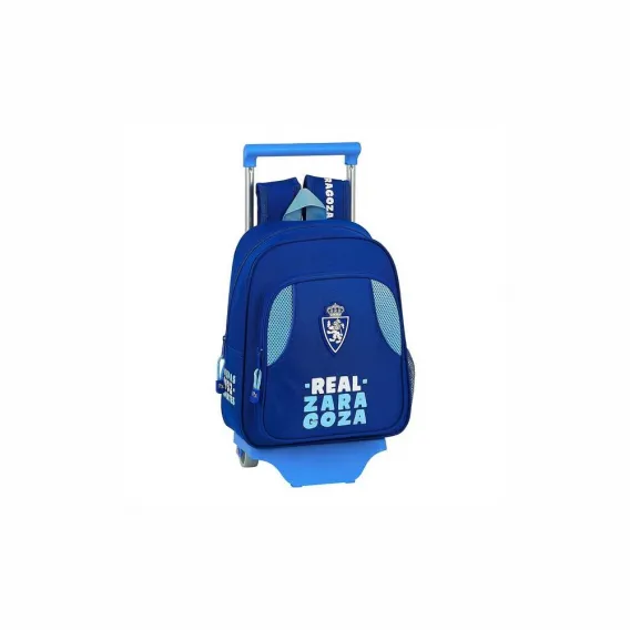 Real zaragoza Kinder-Rucksack mit Rdern 705 Real Zaragoza Blau Hellblau Ergonomisch Backpack