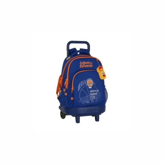 Mp Omp Valencia basket Kinder-Rucksack mit Rdern Compact Valencia Basket Blau Orange Ergonomisch Backpack