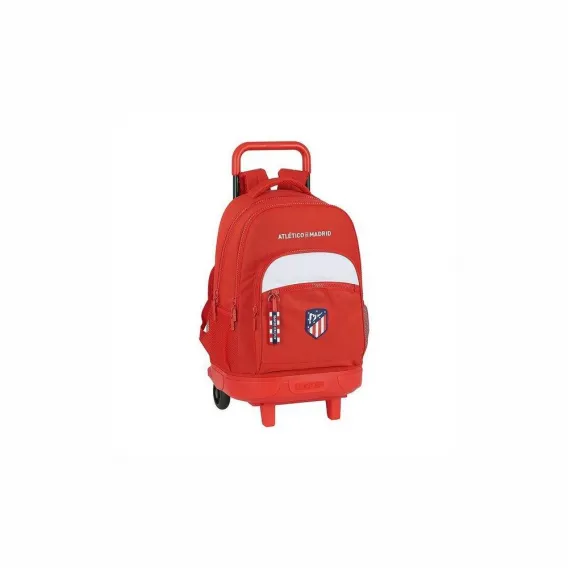 Mp Omp Atltico madrid Kinder-Rucksack mit Rdern Compact Atltico Madrid Wei Rot Ergonomisch Backpack