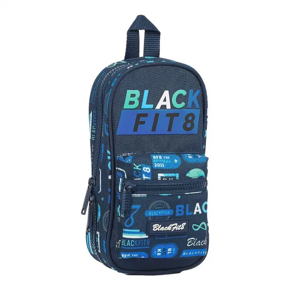 Blackfit8 Federtasche in Rucksack-Optik BlackFit8 Retro Marineblau 33 Stcke