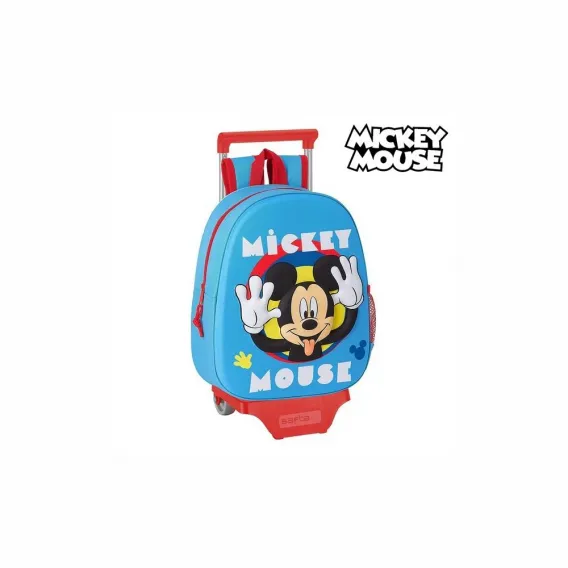 Mickey mouse clubhouse Kinder Rucksack 3D mit Rdern 705 Mickey Mouse Clubhouse Hellblau