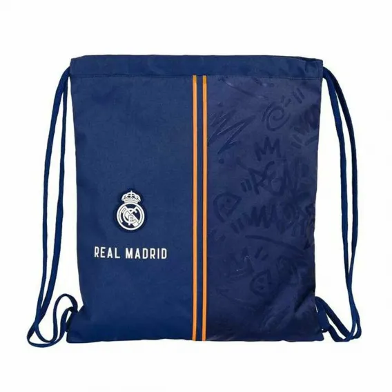 Real madrid c.f. Rucksacktasche mit Bndern Real Madrid C.F. 612134196 Blau 35 x 40 x 1 cm