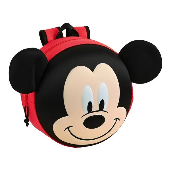 Mickey mouse clubhouse Kinderrucksack 3D Mickey Mouse Clubhouse Rot Schwarz 10 L 31 x 31 x 10 cm