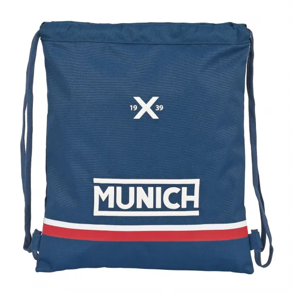 Munich Rucksacktasche mit Bndern Soon Blau 35 x 40 x 1 cm