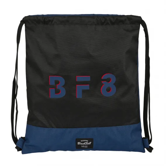 Blackfit8 Rucksacktasche mit Bndern BlackFit8 Urban Schwarz Marineblau 35 x 40 x 1 cm