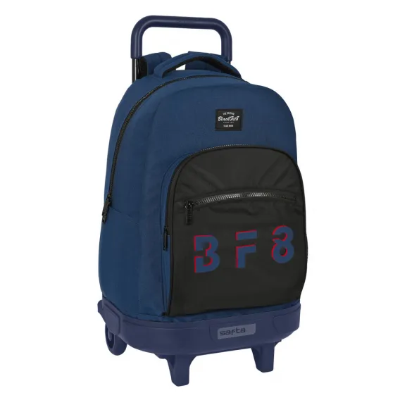 Blackfit8 Kinder-Rucksack mit Rdern BlackFit8 Urban Schwarz Marineblau 33 x 45 x 22 cm