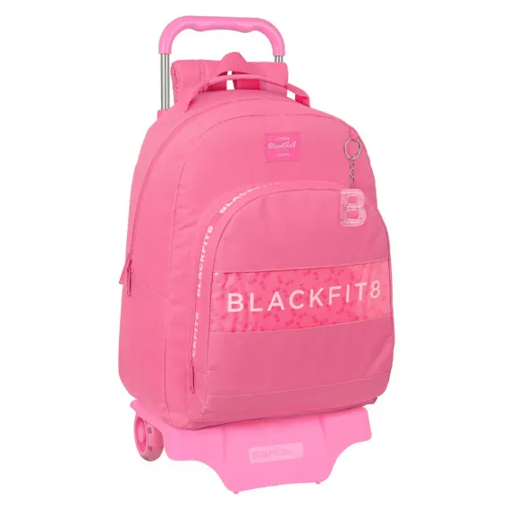 Blackfit8 Kinder-Rucksack mit Rdern BlackFit8 Glow up Rosa 32 x 42 x 15 cm