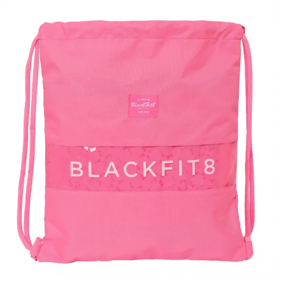 Blackfit8 Rucksacktasche mit Bndern BlackFit8 Glow up Rosa 35 x 40 x 1 cm