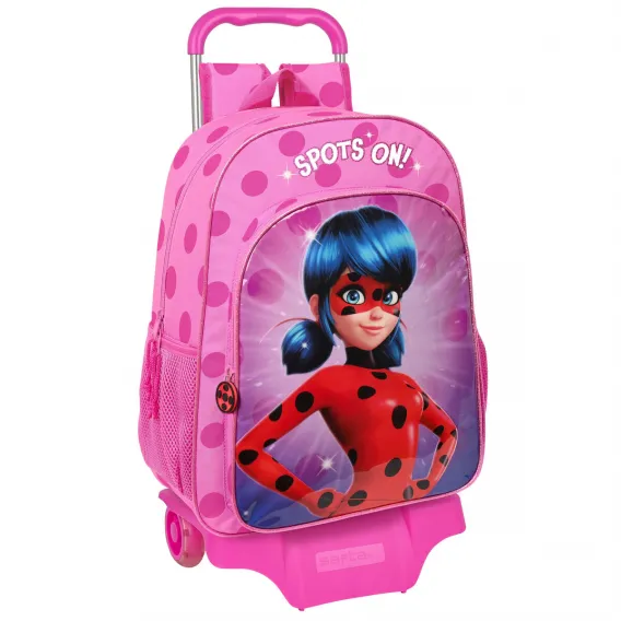 Kinder Rucksack mit Rdern Ladybug Pink 33 x 42 x 14 cm
