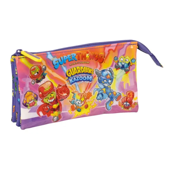 Superthings Schulmppchen SuperThings Guardians of Kazoom Lila Gelb 22 x 12 x 3 cm