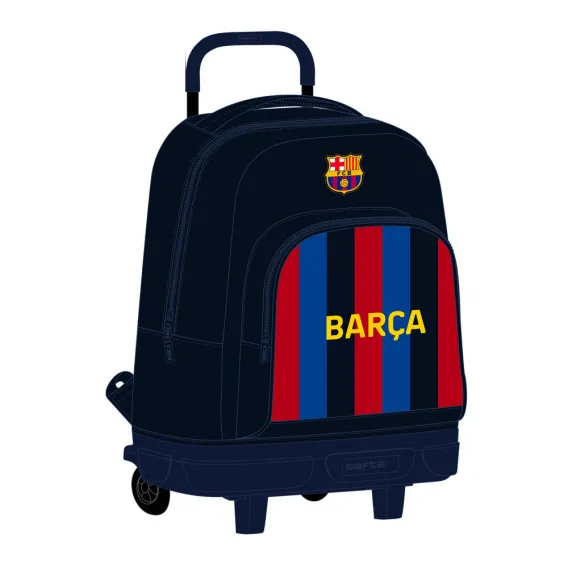 F.c. barcelona Kinder-Rucksack mit Rdern F.C. Barcelona Granatrot Marineblau 33 x 45 x 22 cm