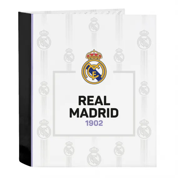 Real madrid c.f. Ringbuch Real Madrid C.F. Schwarz Wei A4 27 x 33 x 6 cm