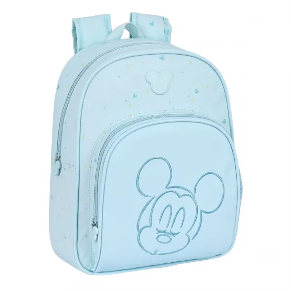 Mickey mouse clubhouse Kinder Rucksack Mickey Mouse Clubhouse Baby Hellblau 28 x 34 x 10 cm