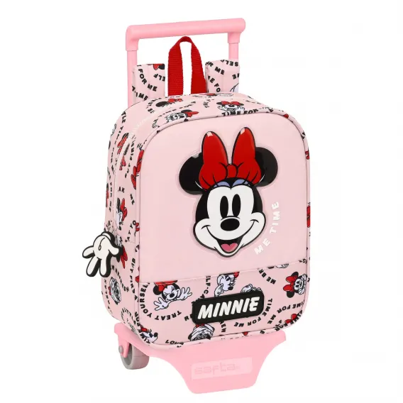 Minnie mouse Kinder-Rucksack mit Rdern Minnie Mouse Me time Rosa 22 x 27 x 10 cm