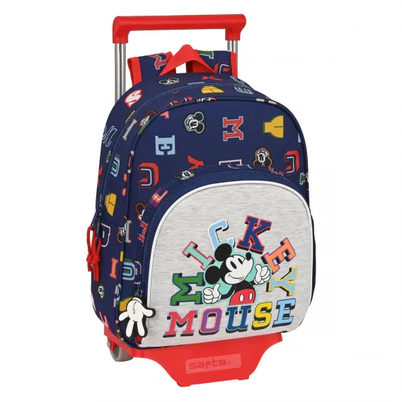 Mickey mouse clubhouse Kinder Rucksack mit Rdern Mickey Mouse Clubhouse Only one Marineblau 28 x 34 x 10 cm