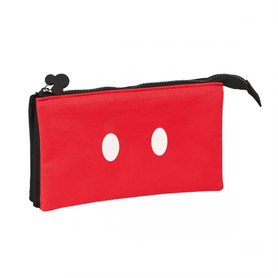 Mickey mouse clubhouse Mickey mouse Dreifaches Mehrzweck-Etui Mickey Mouse Clubhouse Mickey mood Rot Schwarz 22 x 12 x 3 cm