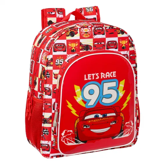 Cars Kinder Rucksack Let?s race Rot Wei 32 x 38 x 12 cm