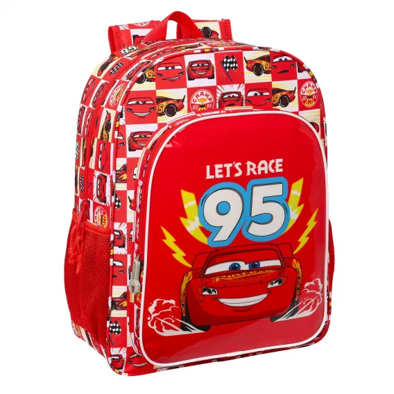 Cars Kinder Rucksack Let?s race Rot Wei 33 x 42 x 14 cm
