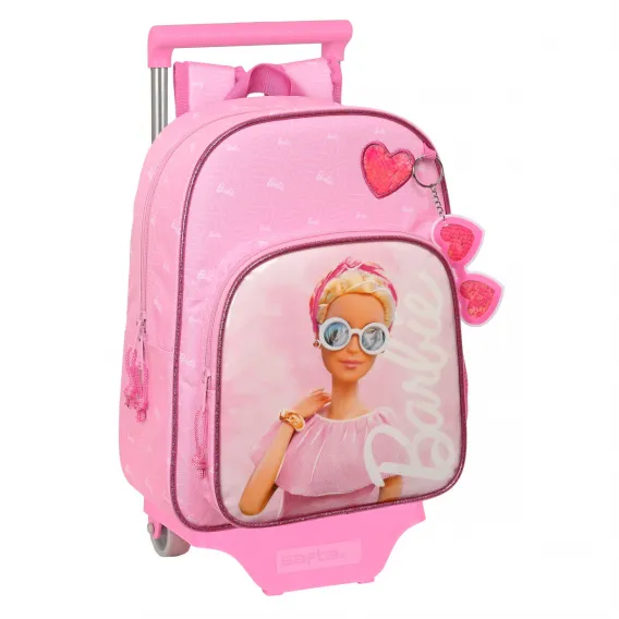 Barbie Kinder Rucksack mit Rdern Girl Rosa 26 x 34 x 11 cm