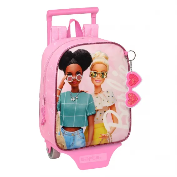 Barbie Kinder-Rucksack mit Rdern Girl Rosa 22 x 27 x 10 cm