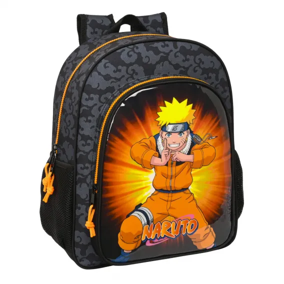 Naruto Kinder Rucksack 32 x 38 x 12 cm Schwarz Orange