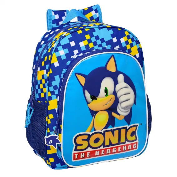 Sonic Kinder Rucksack Speed 32 x 38 x 12 cm Blau