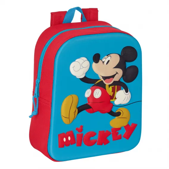 Mickey mouse clubhouse Kinder-Rucksack Mickey Mouse Clubhouse 3D Rot Blau 22 x 27 x 10 cm