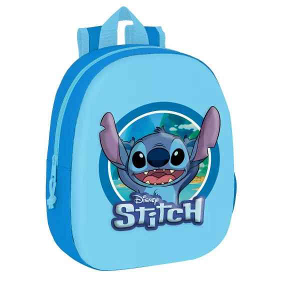 Stitch Kinder Rucksack 3D Blau 27 x 33 x 10 cm