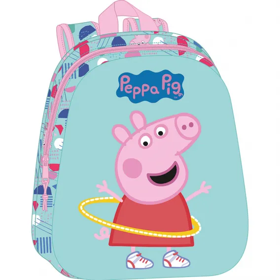 Peppa pig Kinder-Rucksack Peppa Pig grn Rosa 27 x 33 x 10 cm