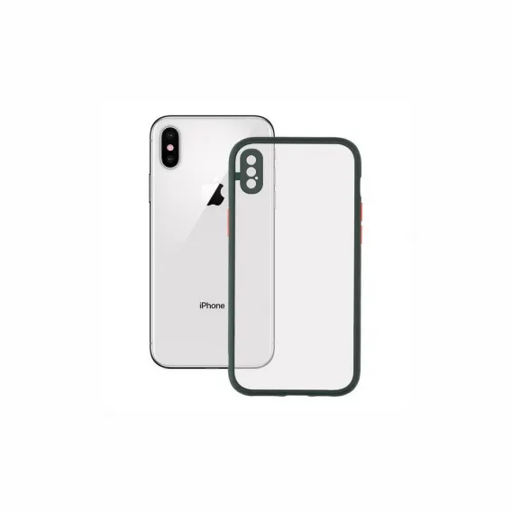Ksix Handyhlle iPhone X / XS KSIX Duo Soft grn
