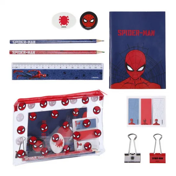 Spiderman Papierwaren-Set Dunkelblau 12 teilig