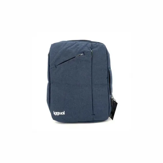 Iggual Laptoptasche iggual Adaptative Work 15,6 Wasserfest Anti-Diebstahl Blau USB-Buchse Rucksack Backpack
