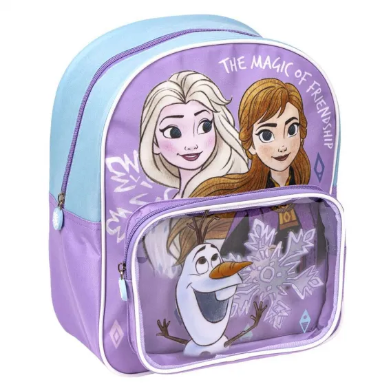 Frozen Kinder-Rucksack Durchsichtig Lila
