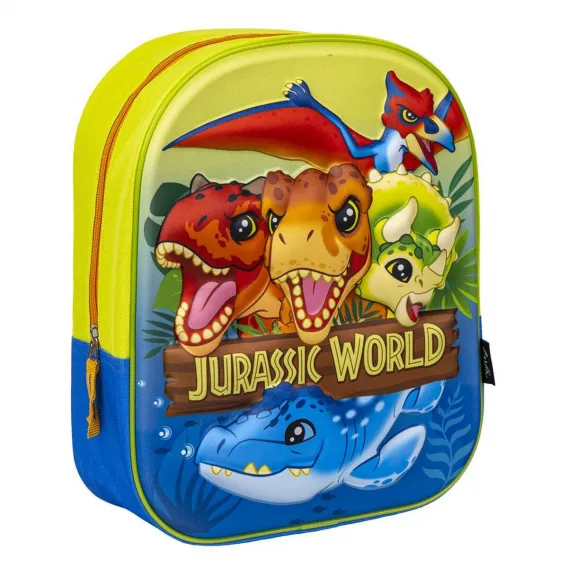 Jurassic park Kinder-Rucksack 3D Jurassic Park Blau Hellgrn