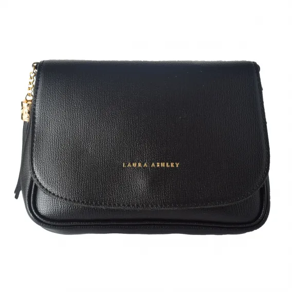 Laura ashley Damen Handtasche Laura Ashley NOVELLO-BLACK Schwarz 22 x 16 x 7 cm