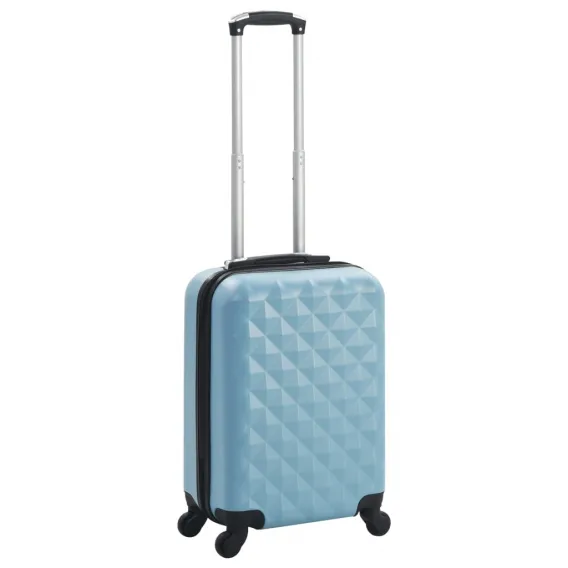 Koffer Set Hartschalen-Trolley Blau ABS