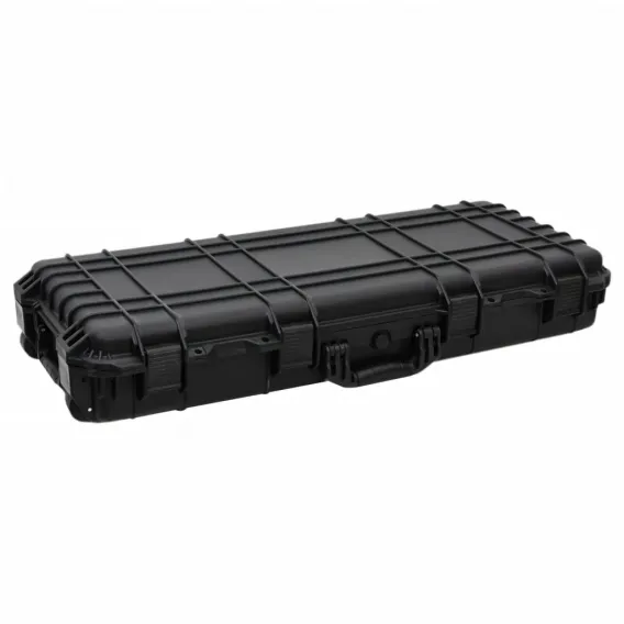 Flugkoffer mit Rollen Schwarz 96x42x16 cm Kunststoff Kameratasche