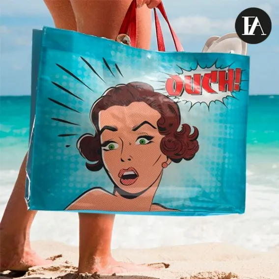 Strandtasche Shopper Comic Bubble Handtasche